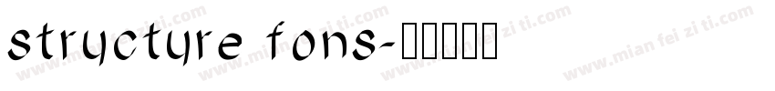 structure fons字体转换